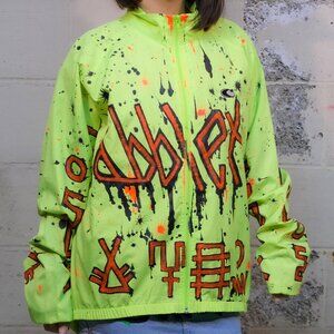 Up-cycled Canari Jacket - Hand Painted by Dubblex - One of a Kind - Size Large